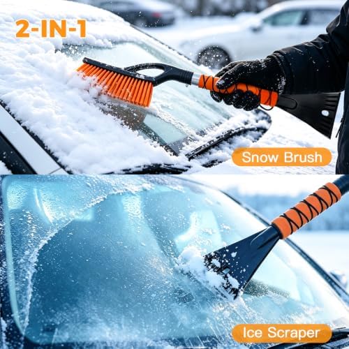 2 Pack Snow Brush and Ice Scrapers - Image 2