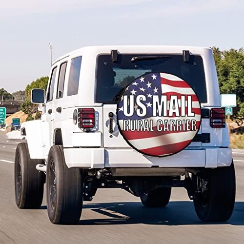 Us Mail Rural Carrier Spare Tire Cover Dust-Proof Wheel Tire Cover Fit Trailer - Image 3