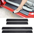 4PCS Car Door Sill Protector 3D Carbon Fiber by LANZMYAN
