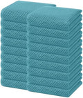 Homaxy 100% Cotton Waffle Weave Kitchen Dish Towels 18-Pack, Lake Blue by Homaxy