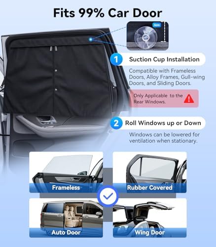 2026 Upgraded Dual-Layer Auto Car Window Shades - Image 7