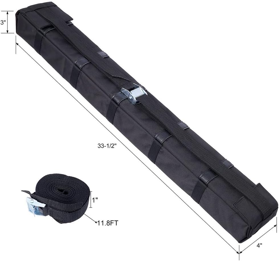 Universal Soft Roof Rack Pads for Kayak, SUP & Canoe 33.5 Car Roof Carrier - Image 2