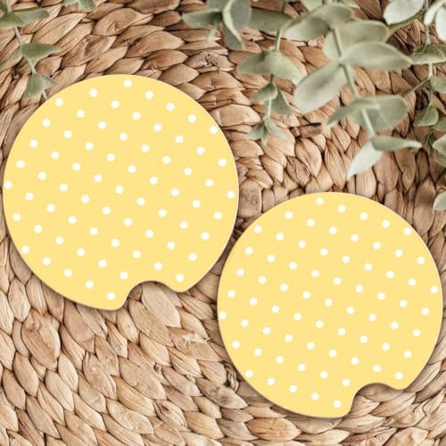 Ceramic Car Coasters – Absorbent Car Cup Holder Coaster Set - Image 7