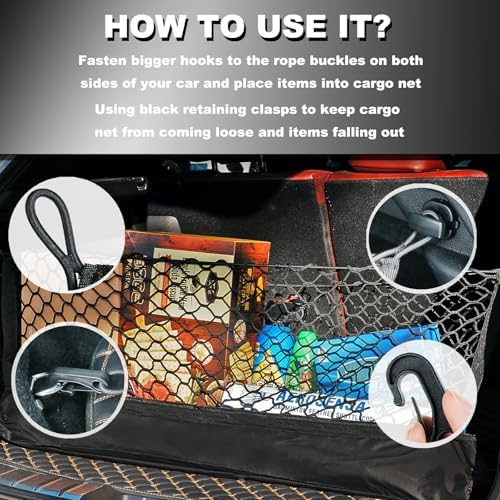 Cargo Net for Subaru Forester SK Car Trunk Rear Tailgate Touring Netting - Image 5