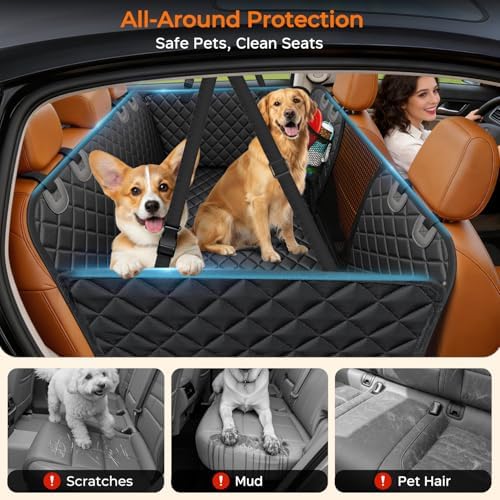 URPOWER Hard Bottom Dog Car Seat Cover, Back Seat Extender - Image 4