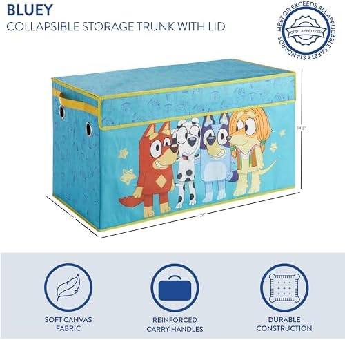 Bluey Collapsible Storage Trunk Durable Fabric Chest - Image 2