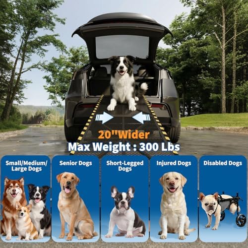 71" × 20" Vehicle Pet Ramp, Steel Dog Ramp - Image 3