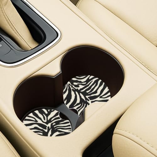 Ceramic Car Coasters – Absorbent Car Cup Holder Coaster Set - Image 3