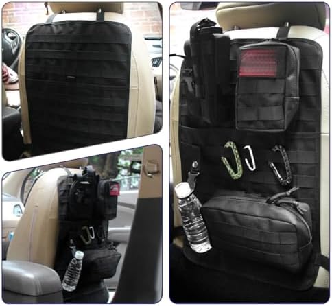 Sun Walker Car Seat Back Organizer, Sag Proof Nylon Vehicle Seat Back Tactical - Image 6