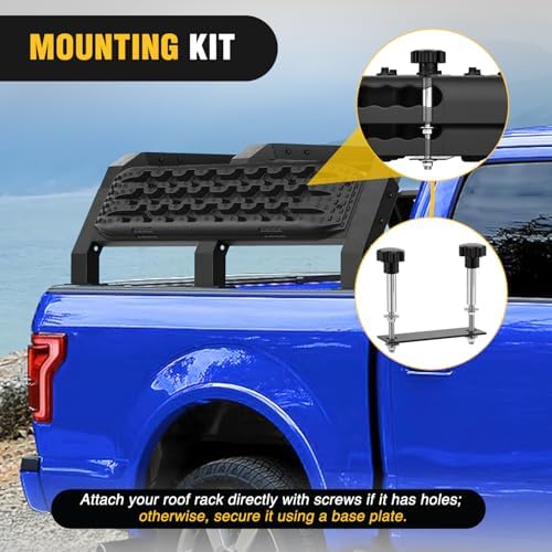 Nilight Recovery Off-road Traction Boards Emergency Tire Mats Black - Image 6