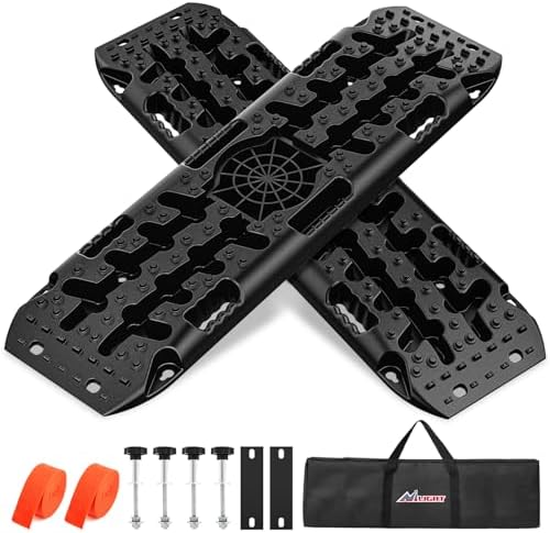 Nilight Off Road Traction Boards 4x4 Truck Recovery Tracks Mats Gear 2PCS by Nilight