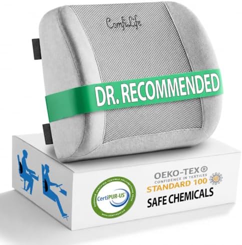 ComfiLife Lumbar Support Back Pillow Office Chair and Car Seat Cushion by ComfiLife