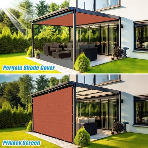 Amagenix 90% Pergola Shade Cover 10' X 14' Sun Shade Cloth - Image 5