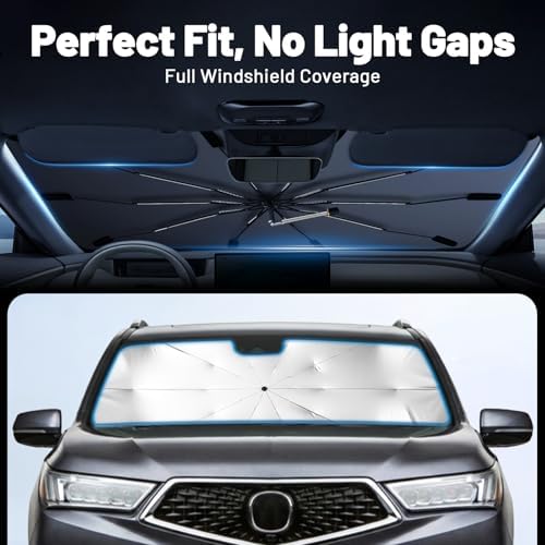 Car Windshield Sun Shade for Kia Carnival 2022-2026, Foldable Car Sunshade - Image 3