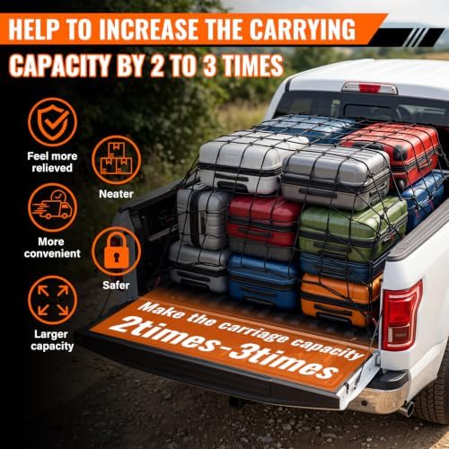 Citlurk Cargo Net for Pickup Truck Bed – Truck Bed Net - Image 5