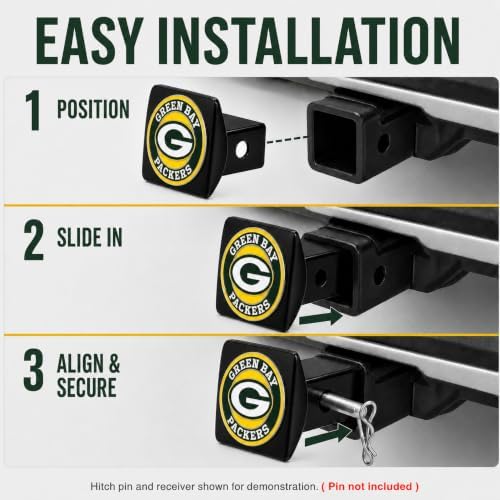 Green Bay Packers Trailer Hitch Cover - Image 5