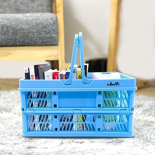 Collapsible storage crates, plastic baskets - Image 3