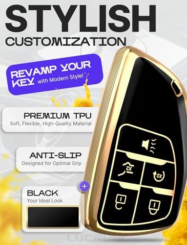 Lucrum Compatible with Chevy, Buick Key Fob Cover & Keychain - Image 3