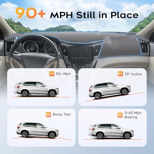 CARTIST Gray Dash Cover for 2011-2014 Hyundai Sonata 6th Gen. Dashboard Cover - Image 5