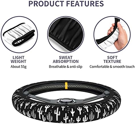 Fun Western Cactus Steering Wheel Covers Non Slip Neoprene Wheel Protector - Image 6