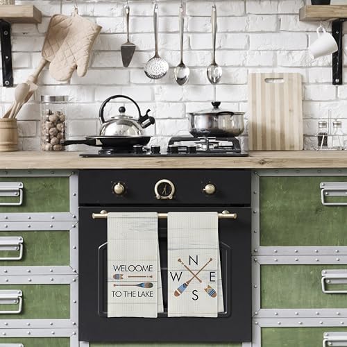 Gqtt Rustic Lake Kitchen Towels Set - Image 3