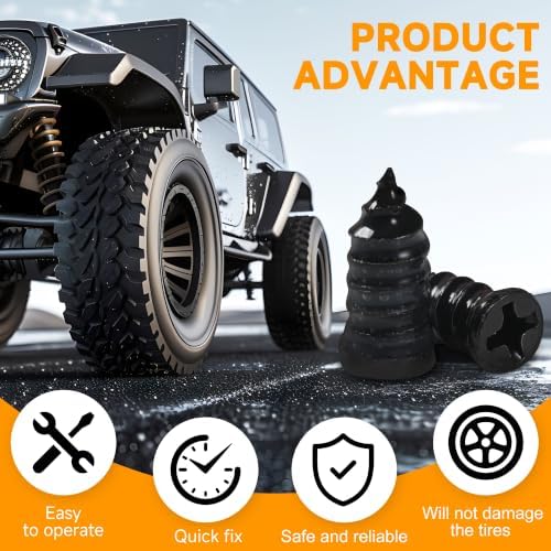 90 Pcs Tire Repair Screws, Tire Patch Kit, Screw in Tire Plugs - Image 4