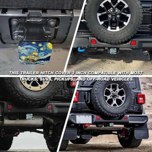2" Trailer Hitch Cover Rubber Receiver Tube Cap Trailer Hitch Covers - Image 5