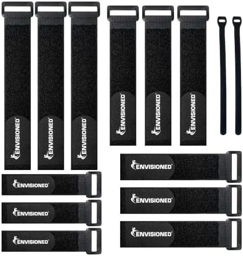 Reusable Cinch Straps Combo 12 Pack by ENVISIONED