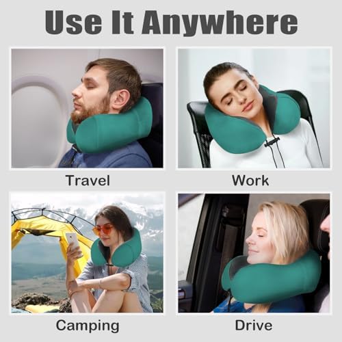 Travel Pillow, Memory Foam Neck Pillow - Image 6