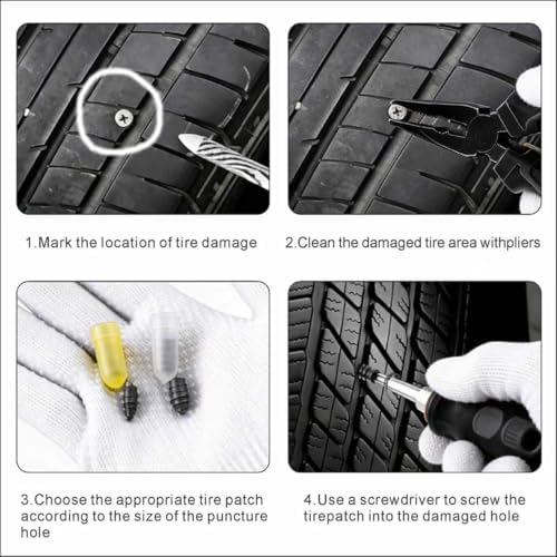 65PCS Tire Plugs, Tire Plugs Screw Type, User-Friendly - Image 5