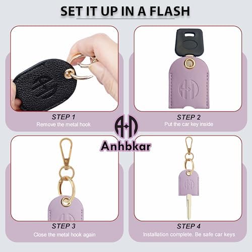 Leather Key Sleeve for Broken Car Key Loop Replacement - Image 3