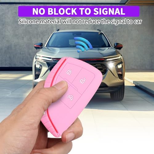 QBUC 2 Pcs for Chevy Key Fob Cover, 4 Buttons Silicone - Image 4