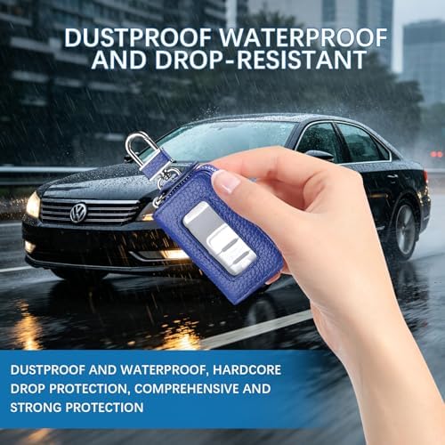 Car Key Case, PU Leather Auto Key Fob Cover, Car Smart Key Pouch - Image 6