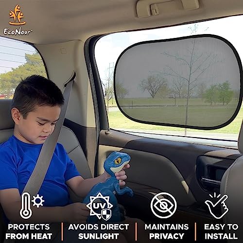 EcoNour Car Window Shades for Baby | Side Window Shades for Kids - Image 5