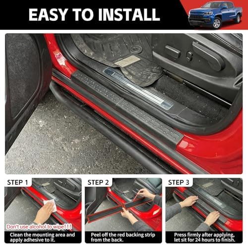 Door Sill Guards Kit Fit for 2015-2022 Chevy Colorado Accessories Entry Guard - Image 5
