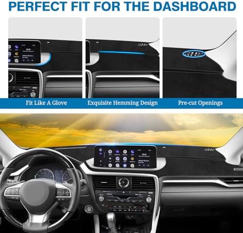 FIILINES Dash Cover for 2016-2019 Lexus RX RX350/RX200t/RX450h, Dashboard Mat - Image 4
