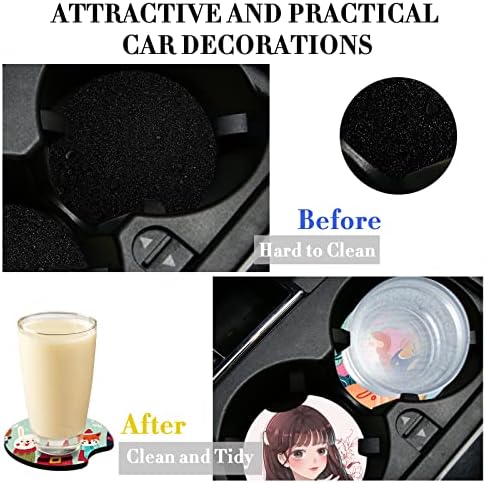 40 PCS Sublimation Blank Car Coasters, 2.75 in Circular Opening Blank - Image 4
