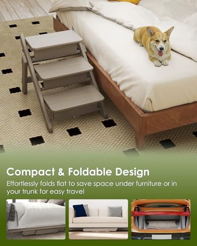 GREENVINES Foldable Dog Stairs & Steps, 2-in-1 HDPE Pet Ramp - Image 6