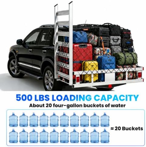 500LBS Foldable Aluminum Wheelchair Carrier - Image 3