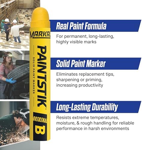 Markal 80221 B Paintstik Solid Paint Ambient Surface Marker, 11/16" x 4-3/4" - Image 2