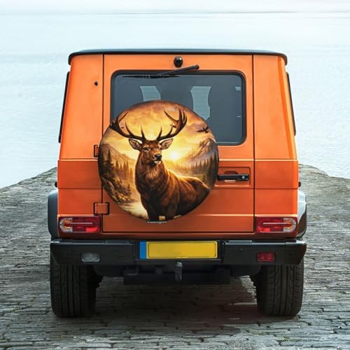 Deer Spare Tire Cover Weatherproof Wheel Protectors Universal Wheel Covers - Image 6