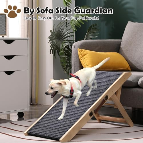 Foldable Dog Ramp for Dog, Dog Car Ramps 4 Adjustable Heights 9.8" to 18.1" - Image 2