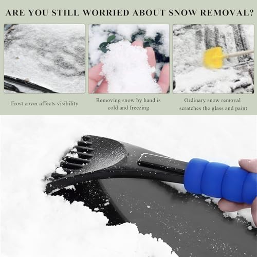 Ice Scraper for Car Windshield, Scratch-Free Auto Window Snow Scraper - Image 5