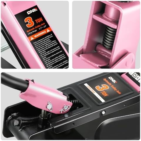 DNA Motoring 3 Ton Low Profile Floor Jack, 3 tons Capacity Fast Lift Hydraulic - Image 5