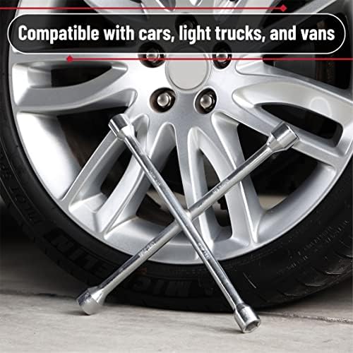 Bates Choice 14 Inch Carbon Steel 4 Way Lug Wrench - Image 6