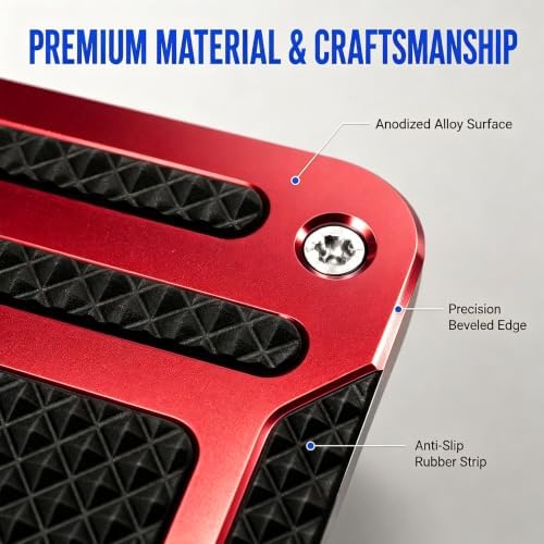 2 PCS Non-slip Pedal Pads Set, Alloy Brake and Accelerator Pedal Protectors - Image 5