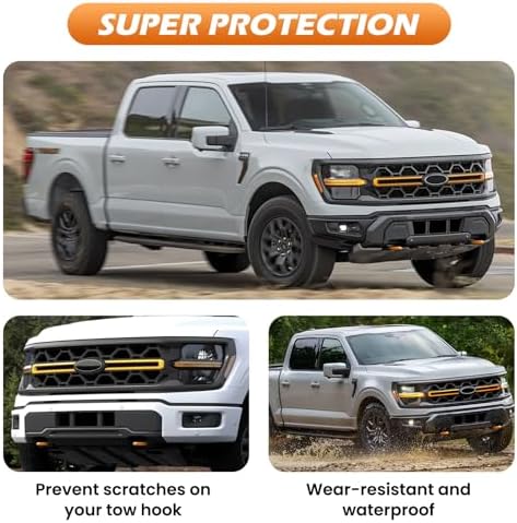 Tow Hooks Covers for F150 2004-2026/Bronco/Tundra Dark Orange - Image 5