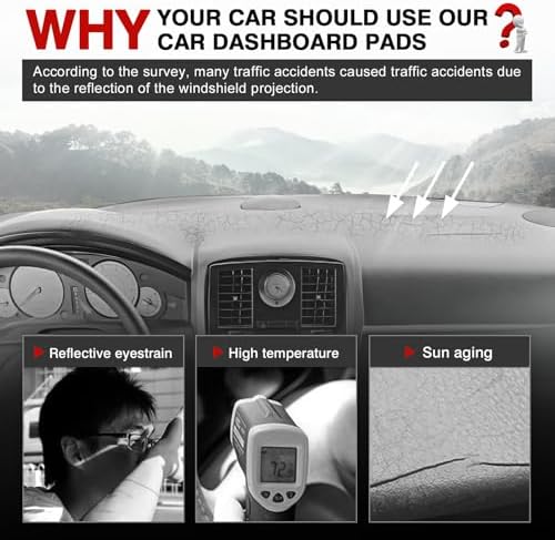 Autorder Dashboard Cover Mat for Chrysler 300 300C 2005-2010 Accessories Dash - Image 2