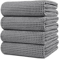 POLYTE 430 GSM Poly Blend Microfiber Quick Dry Waffle Bath Towel, 30x60 in by Polyte