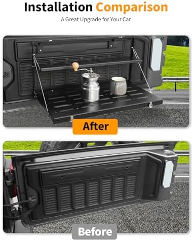 Hoolcar for JL Tailgate Table Double-Layer Foldable Table Cargo Shelf Storage - Image 4